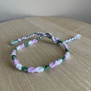 Atlas Bracelet, anklet, trendy, comfortable, tie, embroidery thread, woven, gift